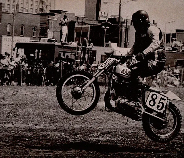 1975, Dennis Wheaton Oxford Dirt Bike Jump Ed Vanderworp RV Crowd Music Michigan