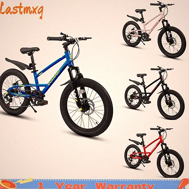 20'' Kids Mountain Bike for Boys & Girls Ages 6-12 7 Speed & Front Suspension