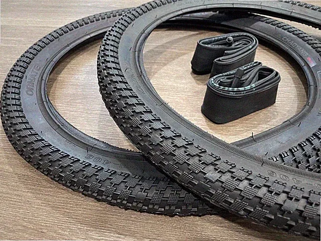 20x2.30 BMX Fat Tires + Tubes Bike Bicycle 1Pair Street Jump Semi slick 20"