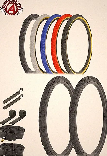 AltaLine Bicycle DURABLE PEROFRMANCE Tires 24"x1.75" COMP III BMX KNOBBY 8pc Set