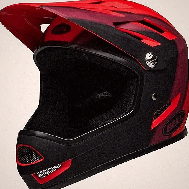 Bell Bike Sanction Adult Full-Face Matte Red/Black Small -Fully Functional