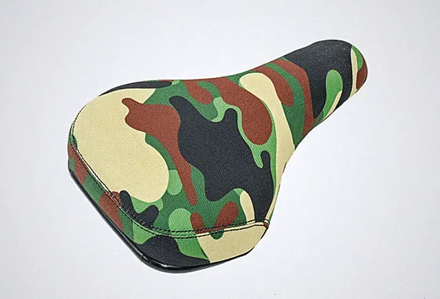Bike BMX Kids Saddle Camo Green Black Camo Dirt Jump Black seat 600