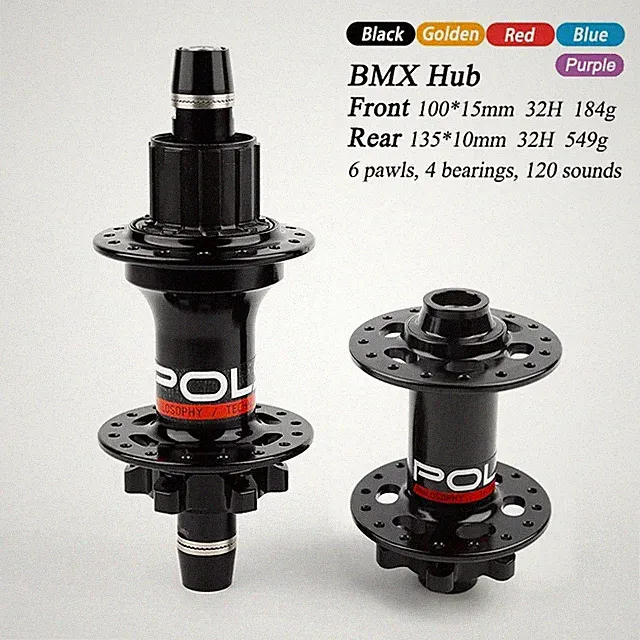 BMX Dirt Bicycle Jump Hub Disc Brake 32 Holes Street Trial Front and Rear Hubs
