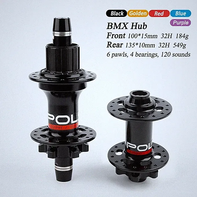BMX Dirt Jump Bike Front Rear Hub 32 Holes Disc Brake Bicycle Sealed Bearing Hub