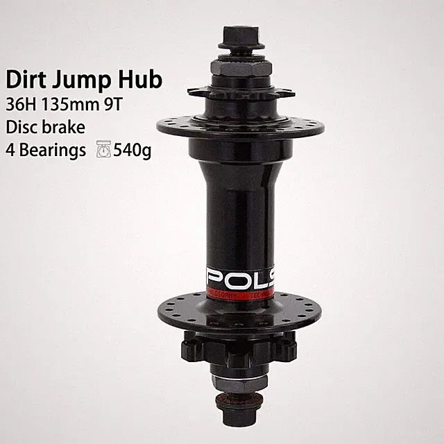BMX Dirt Jump Hub Disc Brake and 9T 135mm Seled Bearing Hubs 36 Holes Bike Parts