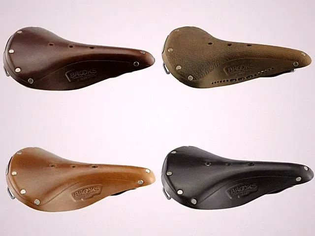 Brooks B17 Men's Core Leather Bicycle Saddle Aged Antique Brown Honey Black
