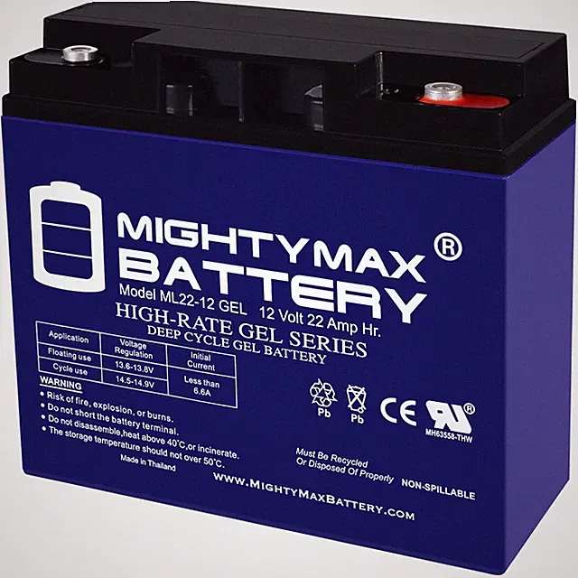 Mighty Max 12V 22Ah GEL Replaces Schumacher SCUPSJ 1812 Portable Jump Starter