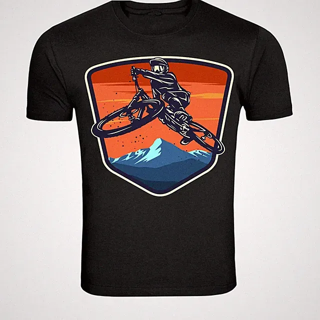 Mountain Bike Jump Adventure T-Shirt - Downhill MTB Rider