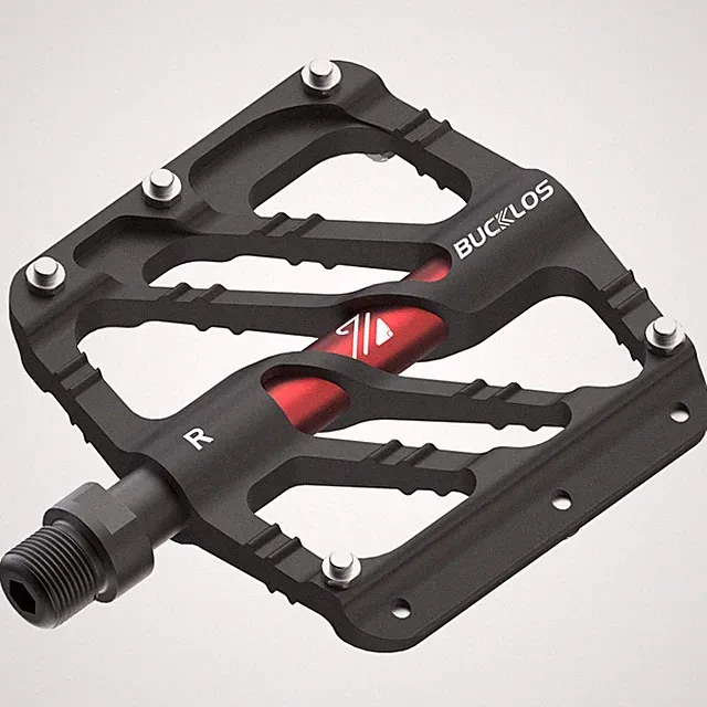 MTB Flat Pedals Mountain Bike Pedals, 3 Bearings CNC Adult Road Bike Pedals,...