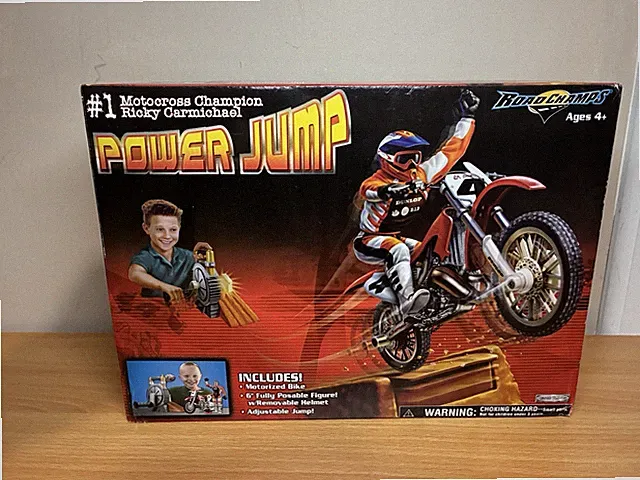 NEW SEALED Road Champs Power Jump Ricky Carmichael JAKKS Pacific Motorized Bike
