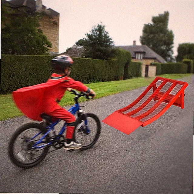 Skateboard Ramp For Moto Jump Dirtbike, RC, Mountain Bike Launch Training